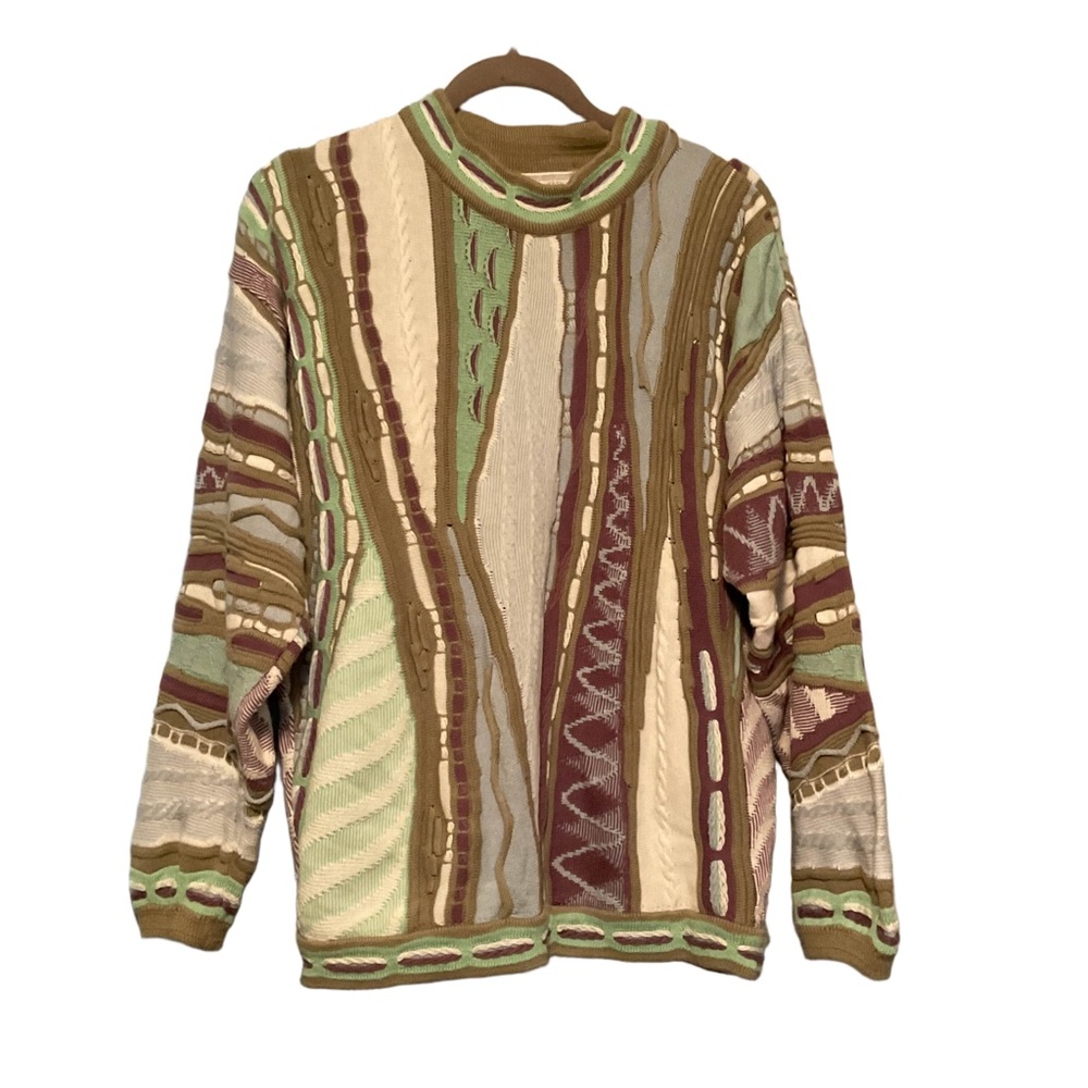 Multicolor Patterned Men's Sweater